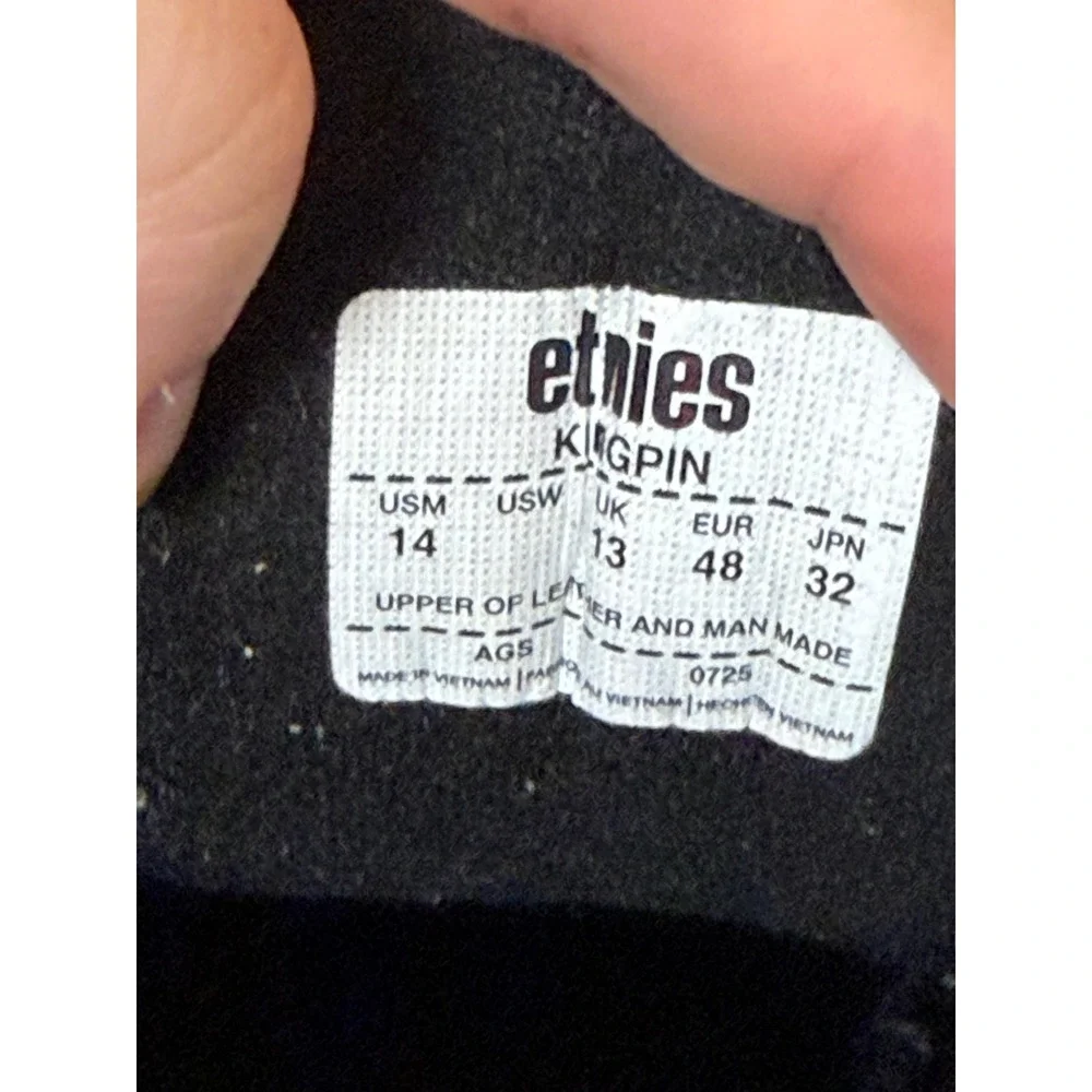 Etnies Men's Kingpin Brown Suede Low Top Skate Shoes Size 14